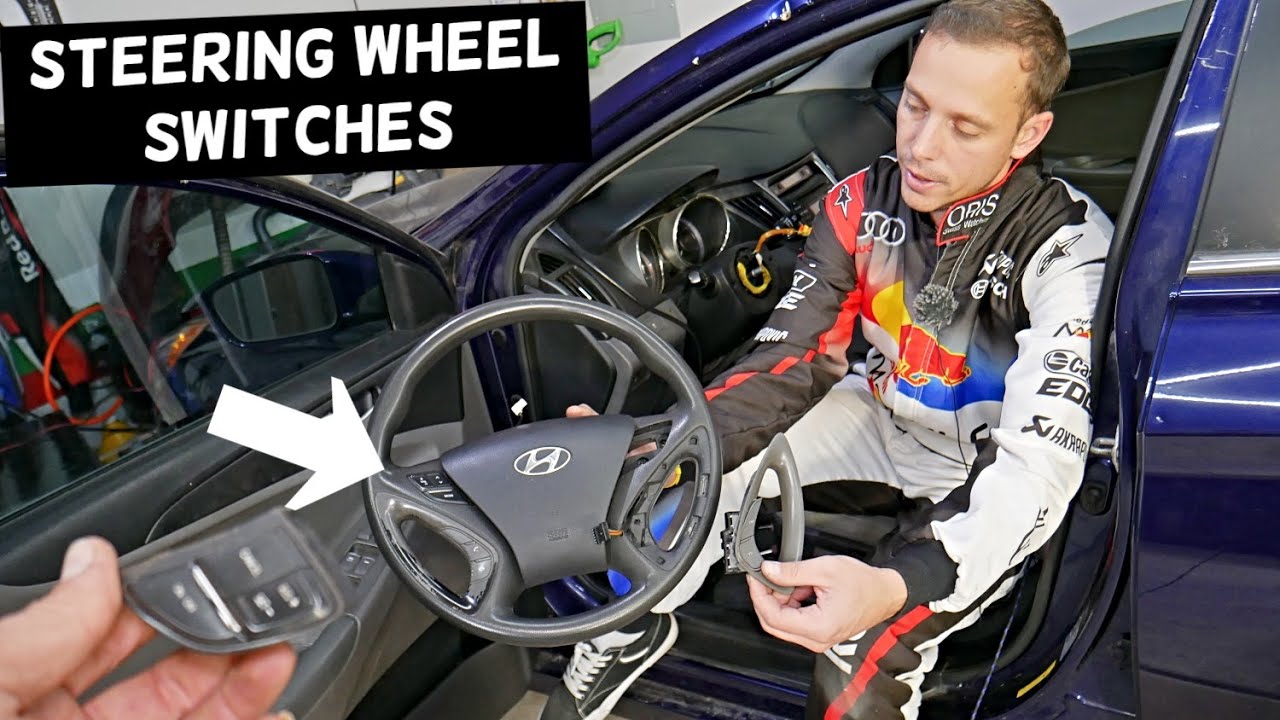 HYUNDAI STEERING WHEEL SWITCH CONTROLS REMOVAL REPLACEMENT CRUISE CONTROL SWITCH