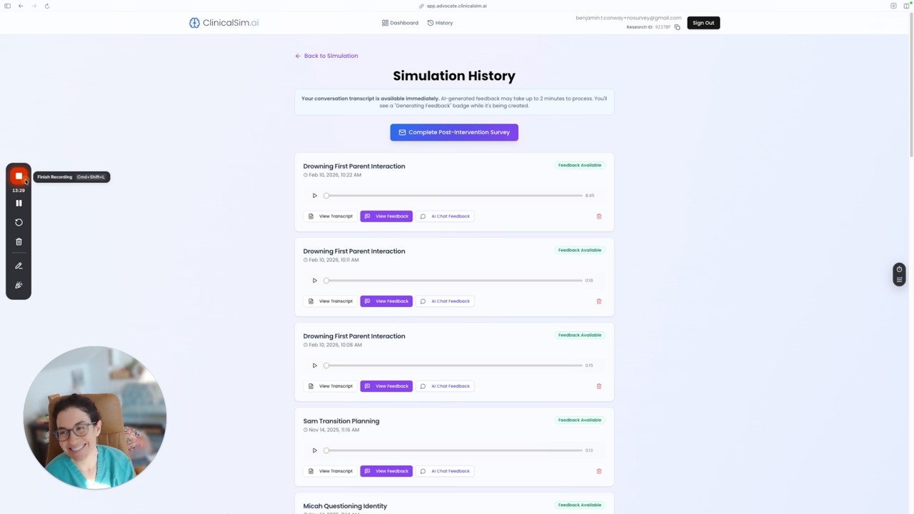 ClinicalSim.ai: Practice High-Stakes Patient & Family Conversations On-Demand