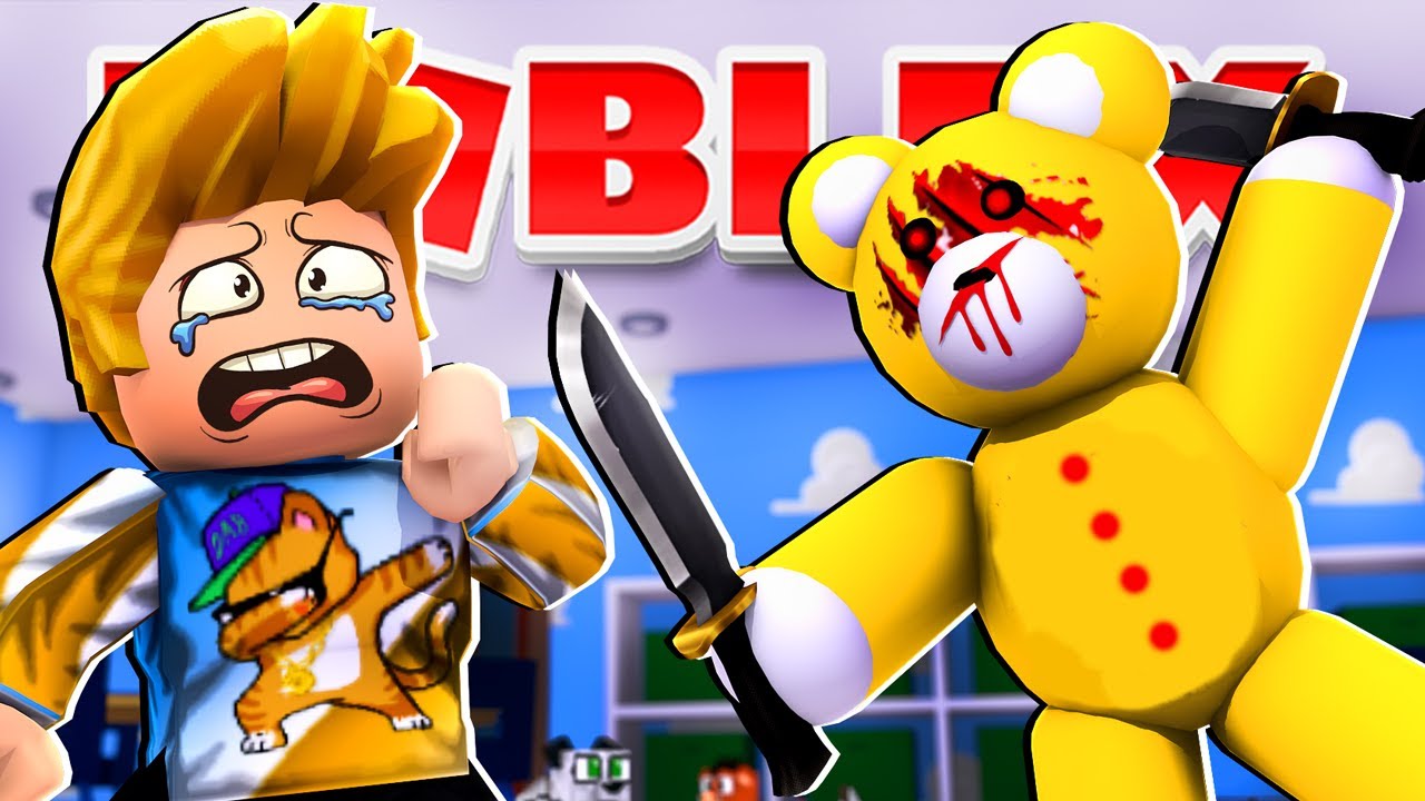Running Away from the EVIL TEDDY in Roblox