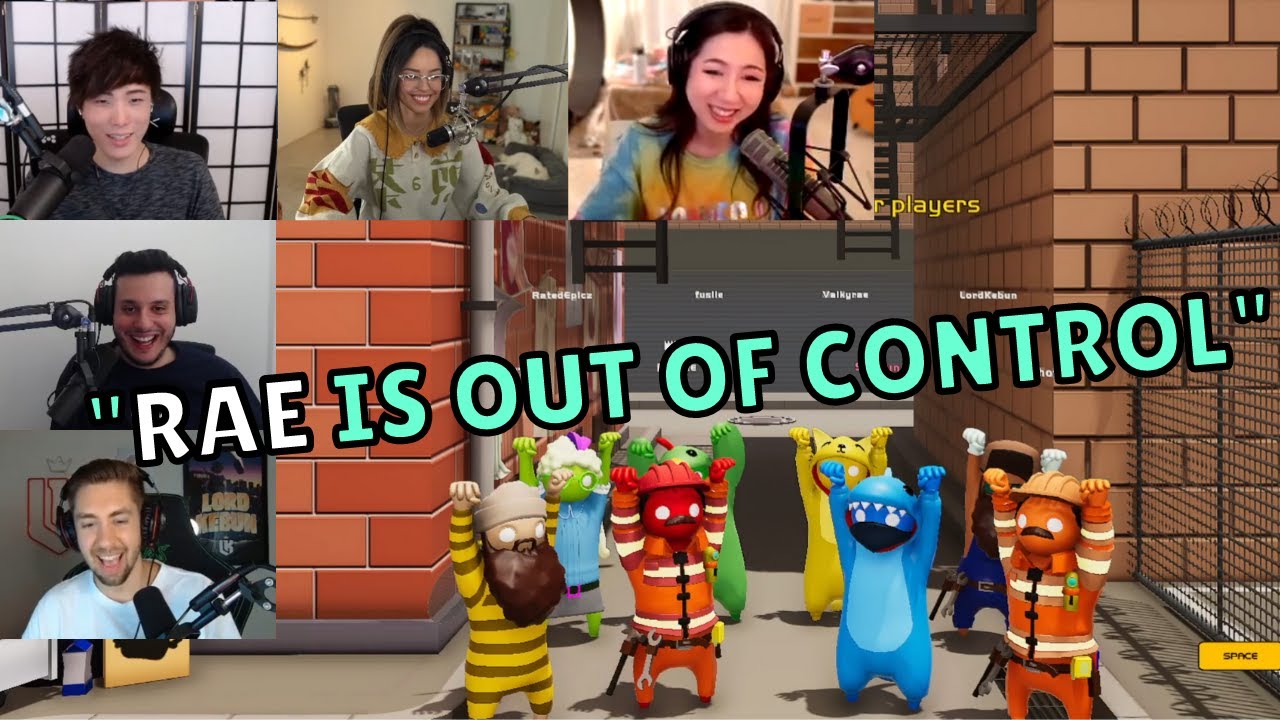 «Rae is Out of Control» (от первого лица) при участии Sykkuno, Valkyrae, Fuslie и Chang Gang | Ga...