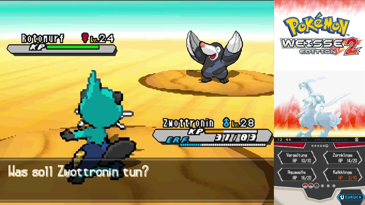 Let's Play - Pokémon Weisse Edition 2 - Part 10 - Doppelkampf mit dem weiblichen Protagonisten