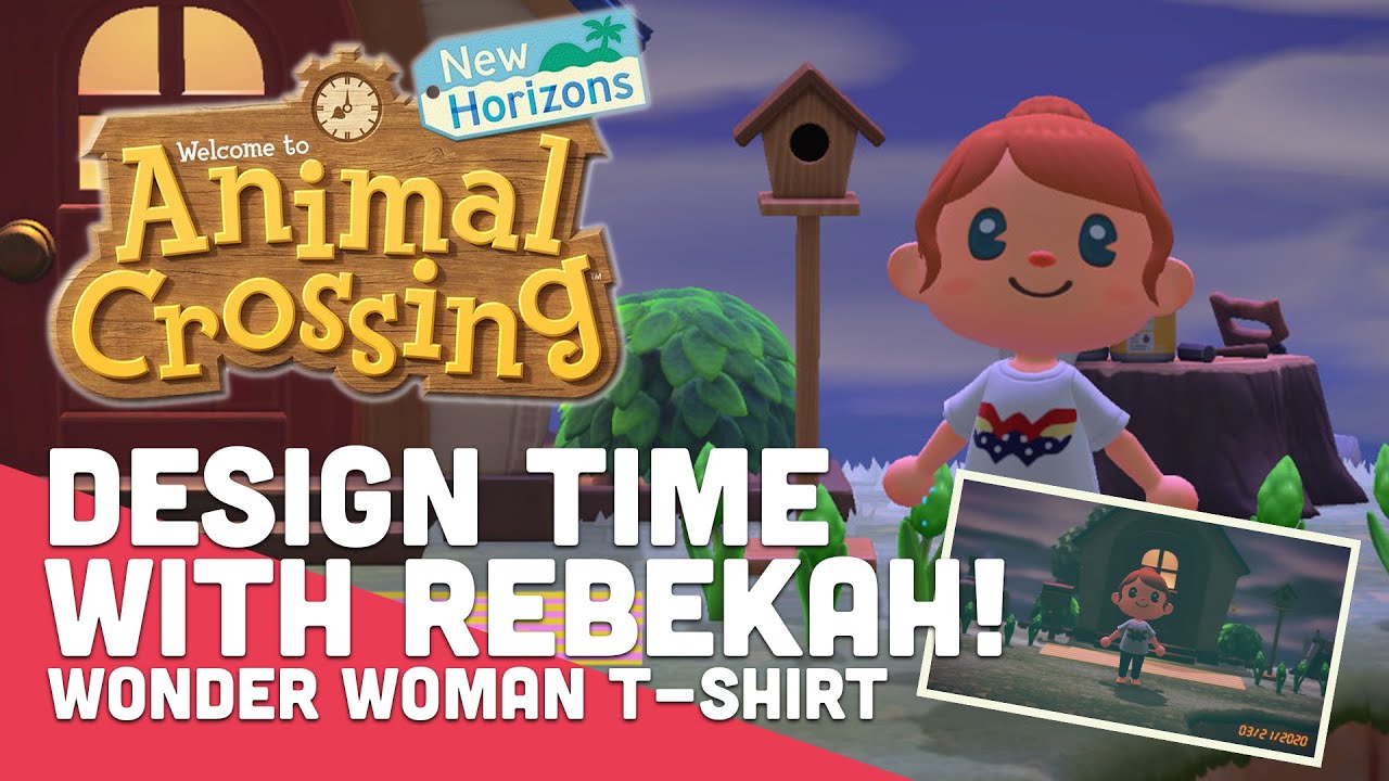 Wonder Woman Shirt | Design Time with Rebekah on Animal Crossing: New Horizons
