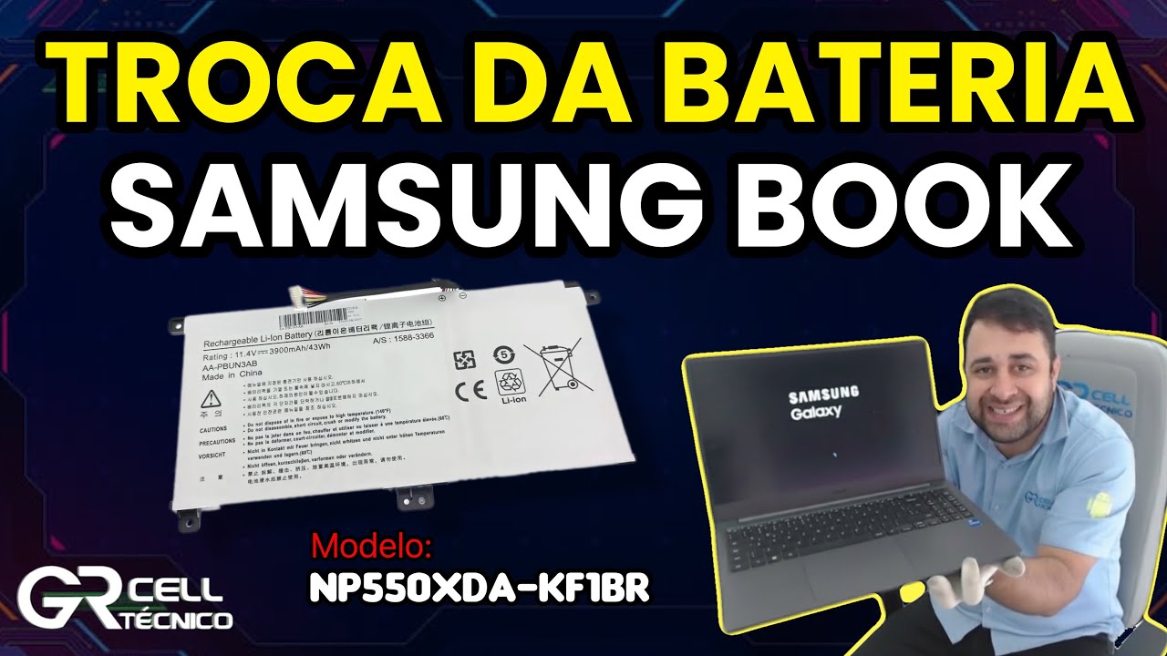 TROCA DE BATERIA DO SAMSUNG BOOK NP550 – DESCUBRA O QUE ACONTECEU!