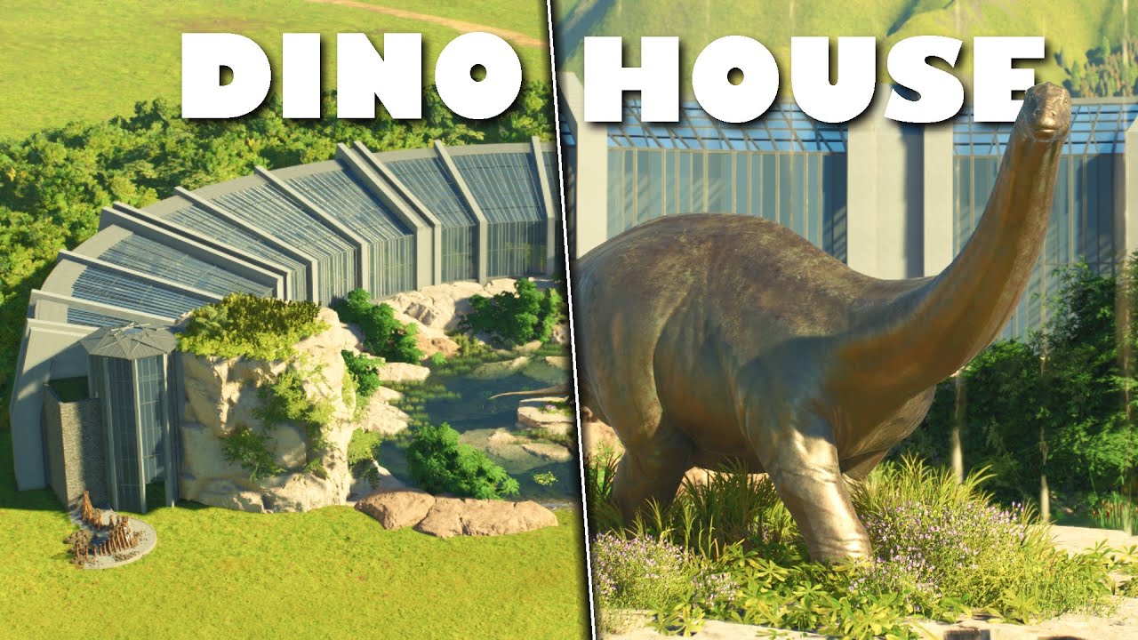 Building a DINO HOUSE in Jurassic World Evolution 3! + BLUEPRINT I Project Park Ep23