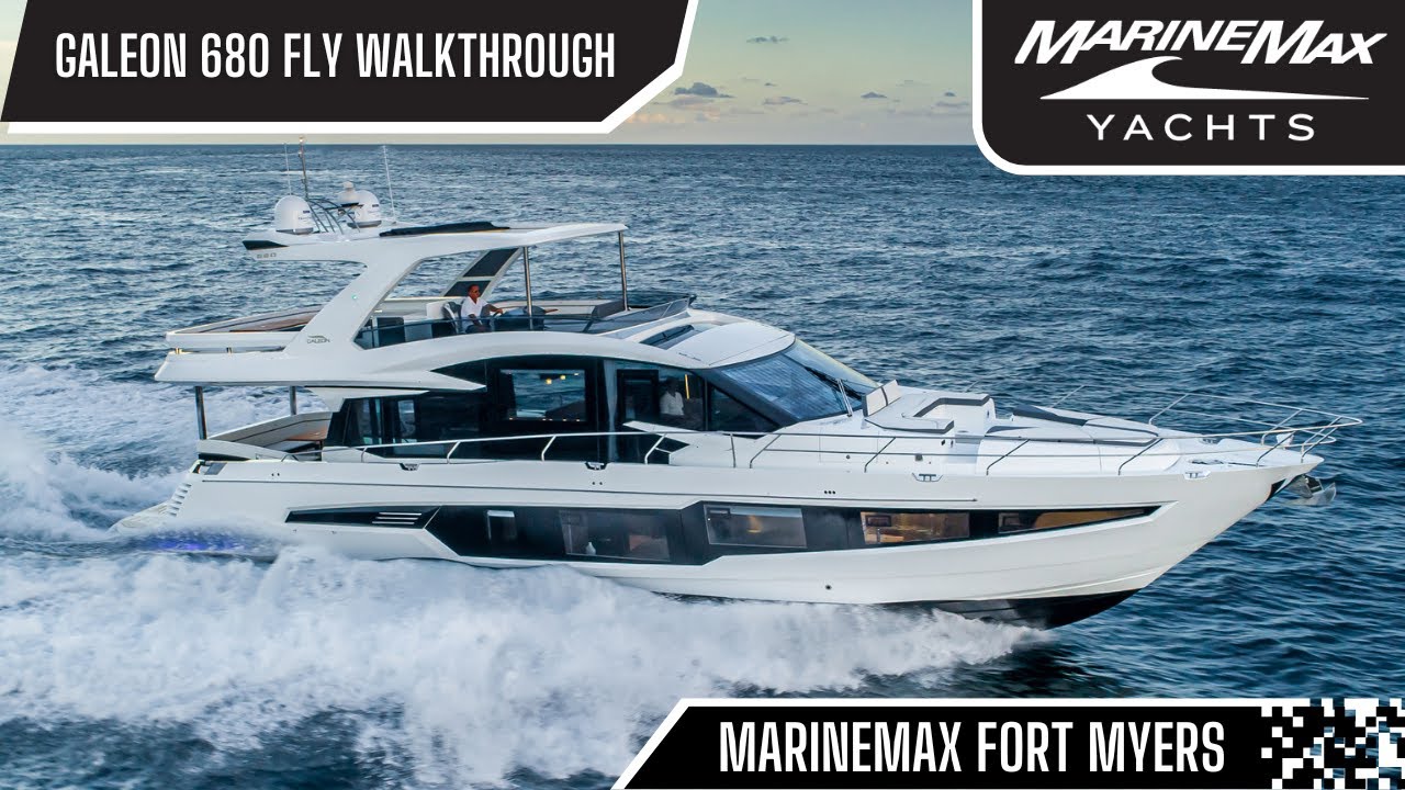 Galeon 680 FLY Full Walkthrough l MarineMax Fort Myers