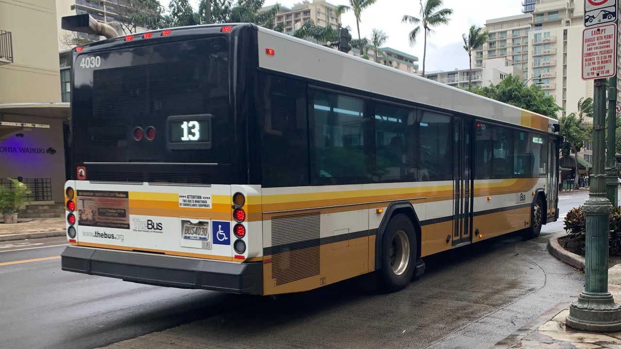 Honolulu TheBus #4030 [2022 Gillig Low Floor] Route 13-Waikiki-U.H. Manoa
