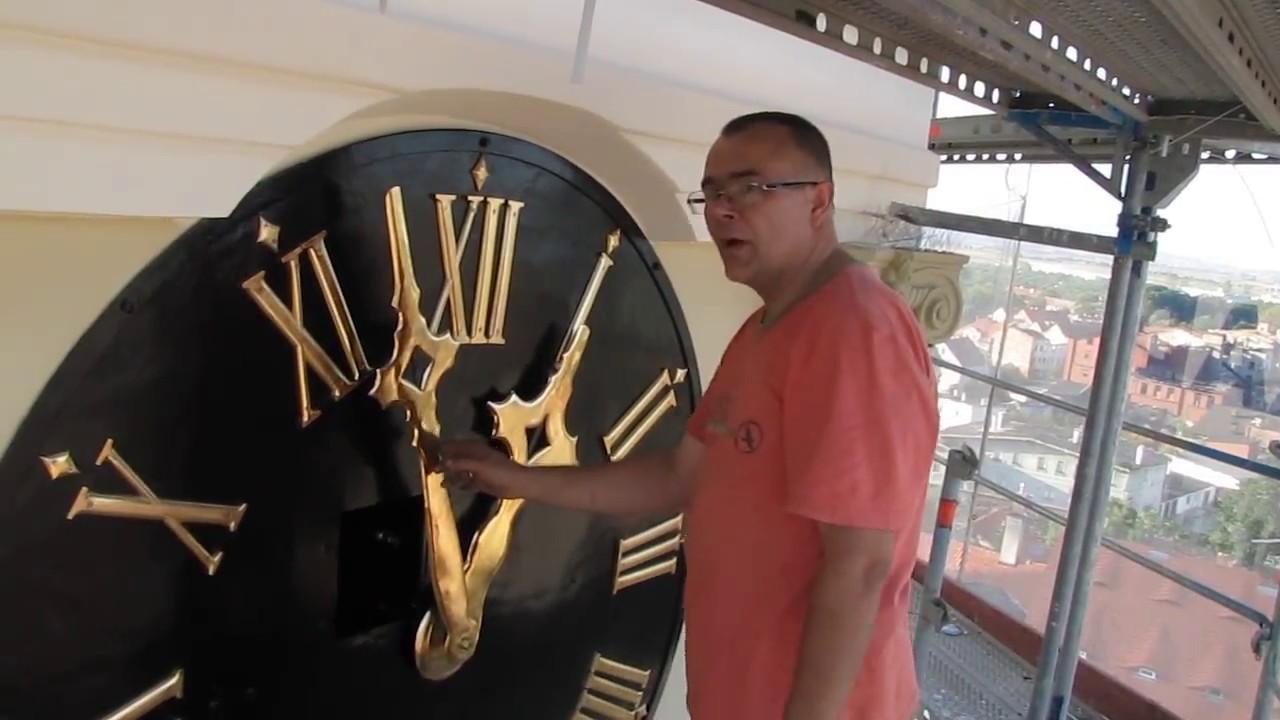 Zegar wieżowy Carl Weiss z 1876 r. - Ratusz w Świebodzicach 2010 rok.