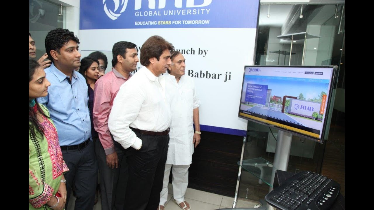 Bollywood's veteran actor Sh. Raj Babbar launches RNBGU Website