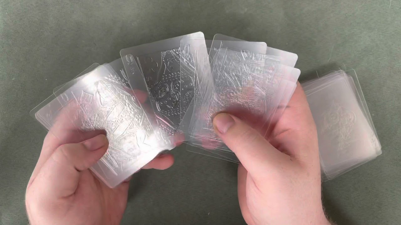 THE BEST SEE THRU PLAYING CARDS?! Deck Review: Invisible Aqua Playing Cards
