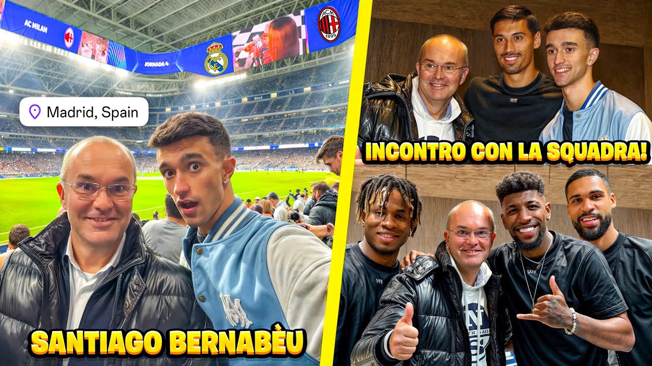 PAPÀ TI REGALO un VIAGGIO a MADRID con i GIOCATORI del MILAN! *PIANGE*