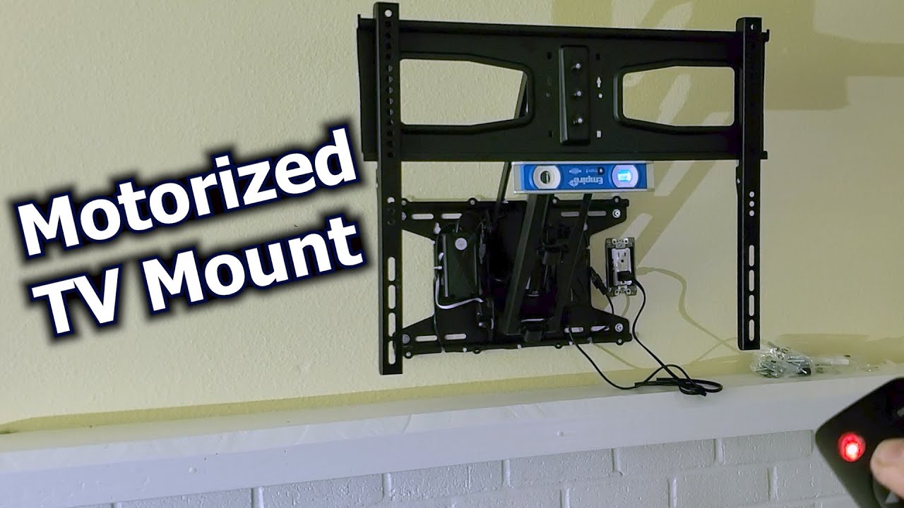 How I Mounted Motorized TV Mount Over the Fireplace