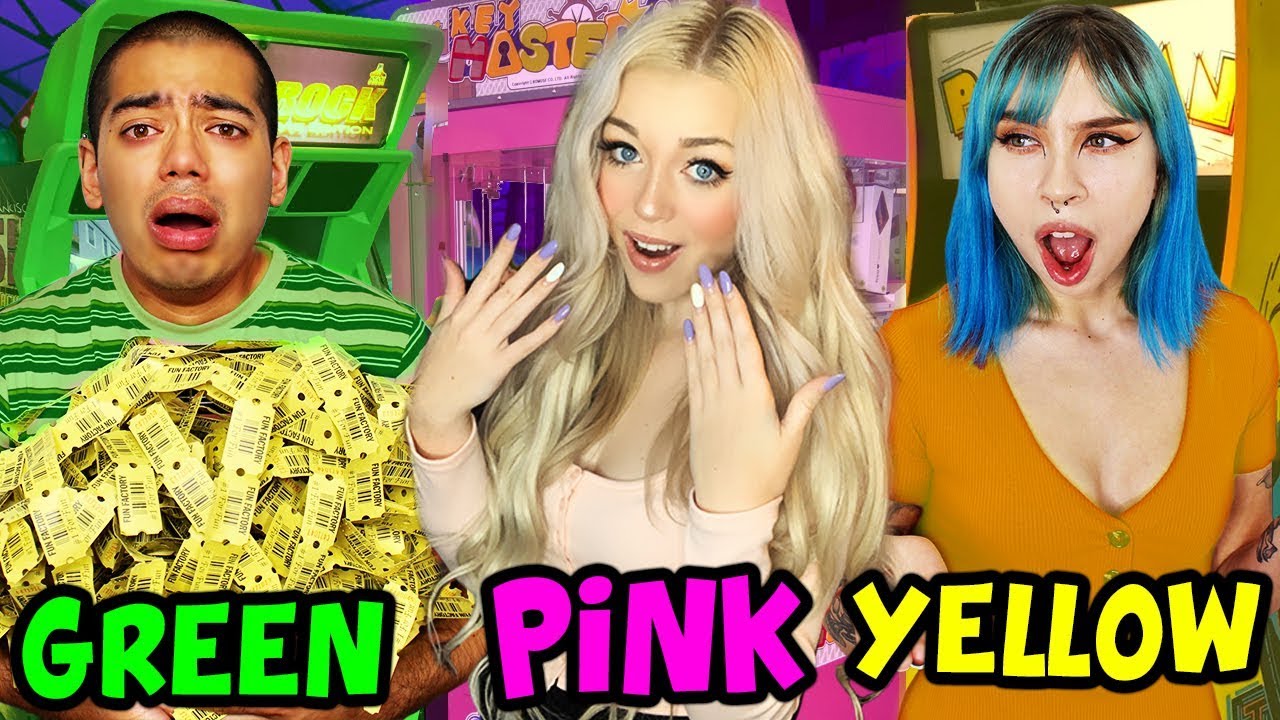 ONE COLOR ONLY ARCADE GAME CHALLENGE!!!