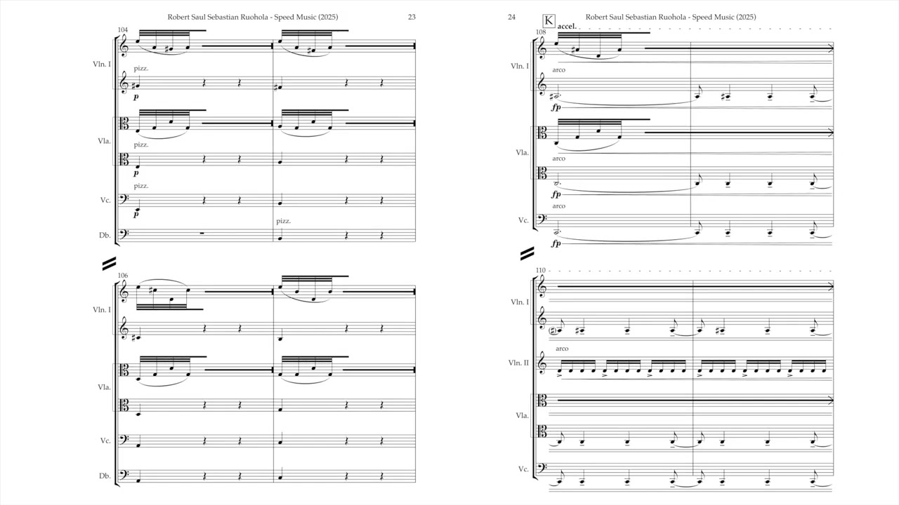 Speed Music (Score Video)