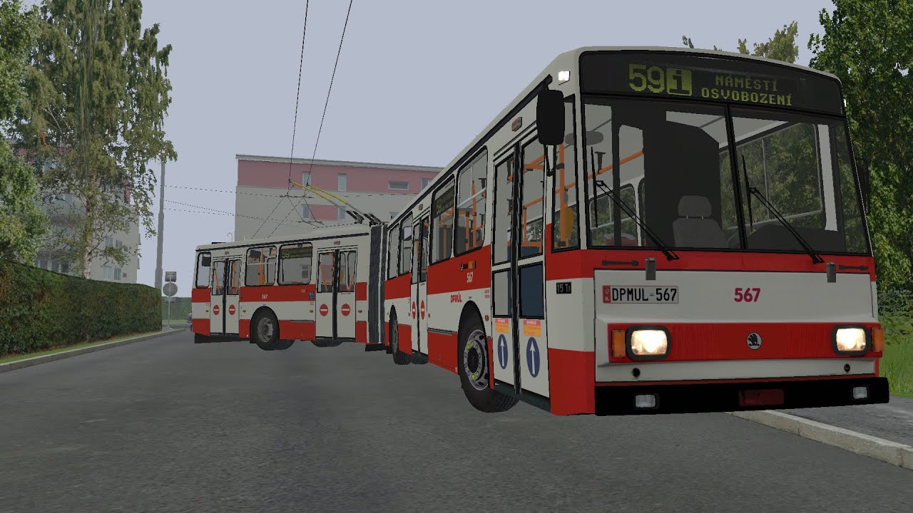 SIMT MHD | Škoda 15Tr 03/6 DPmÚL #567 na školní lince 