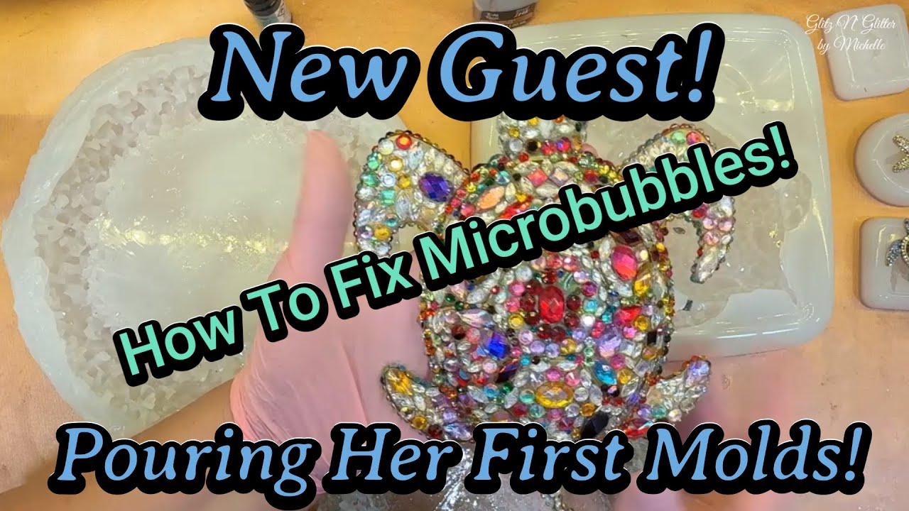#995 How To Fix Microbubbles With My New Guest! Testing Her New Crystal Mold!