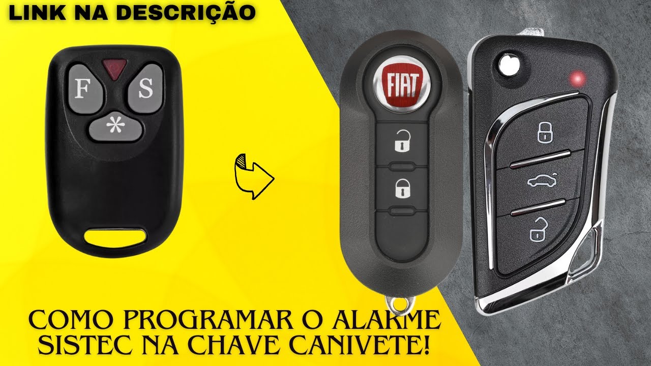 Como Programar o Alarme Sistec na Chave Canivete!