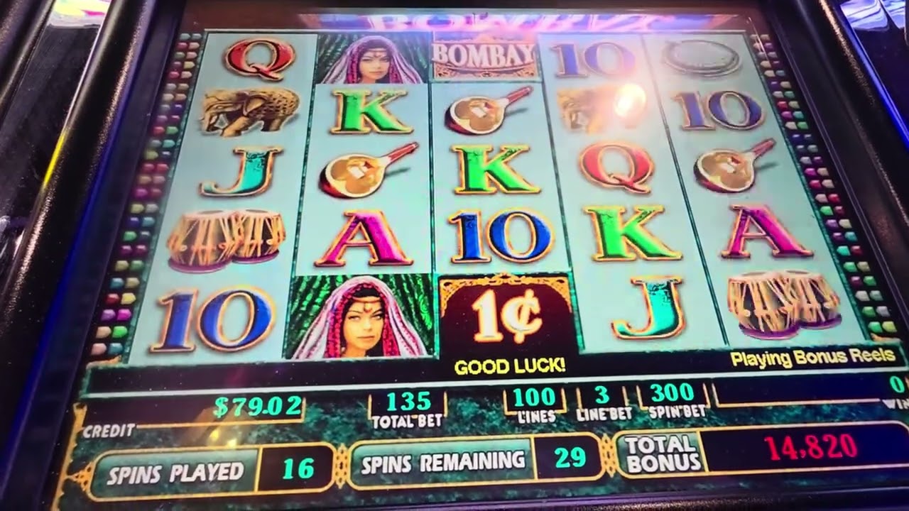 $1.35Bet,$233,1Cent,45LinesX3,Bombay
