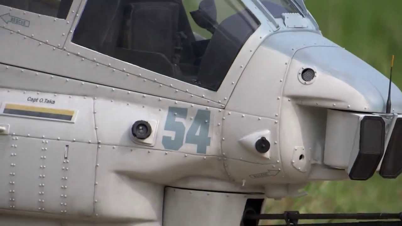 AH 1W SuperCobra  Full custom RC Heli flight movie