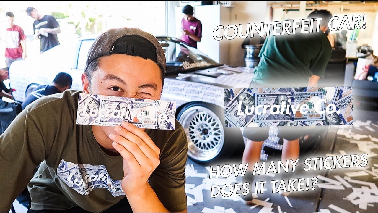 WRAPPING My 240SX With HUNNIDS!