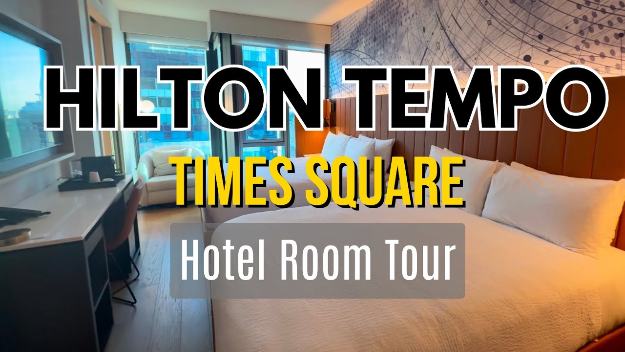 Tempo by Hilton Times Square Hotel Room Tour - Best New York Hotels - NYC