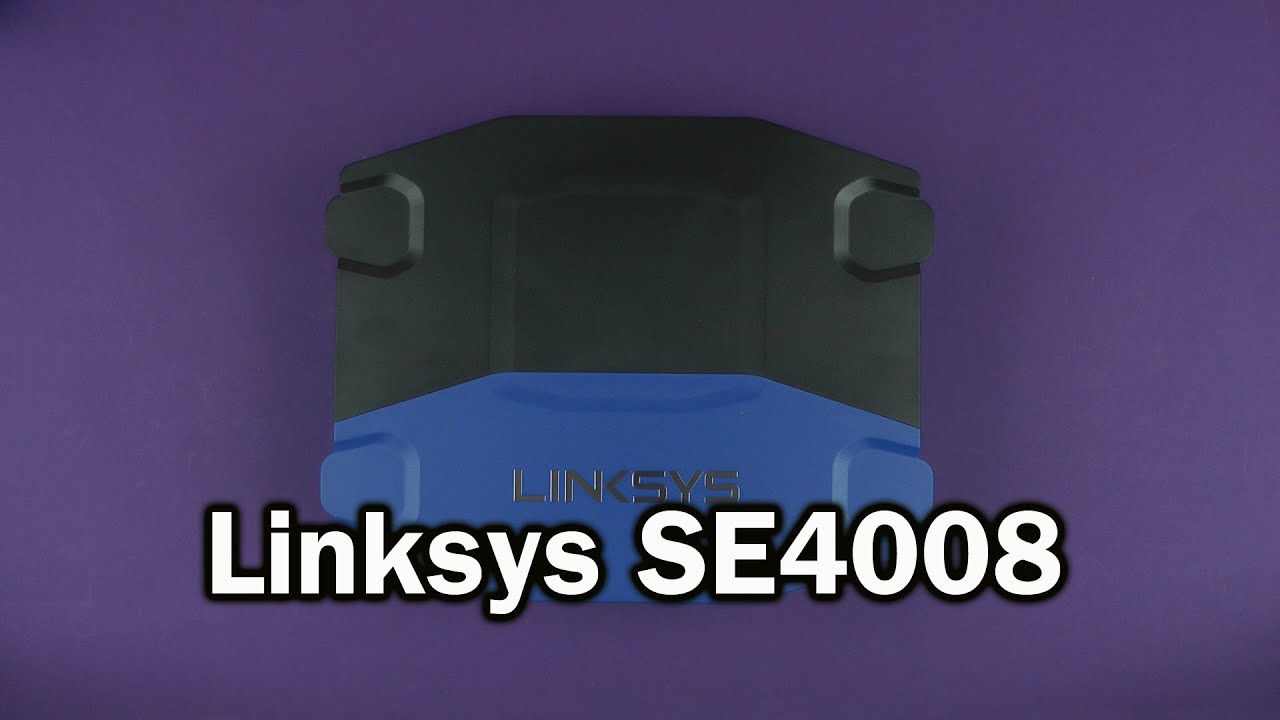 Распаковка Linksys SE4008