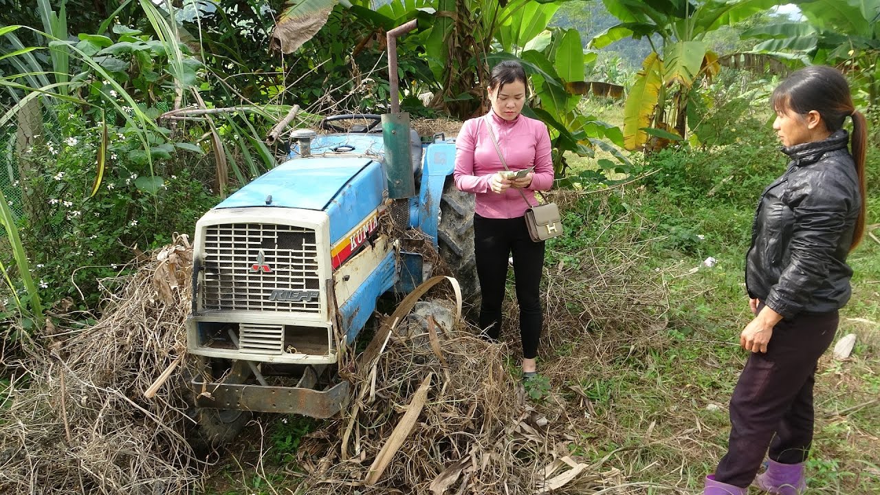 CHALLENGE: Restoring a MITSUBISHI agricultural tractor been sitting in garden for years