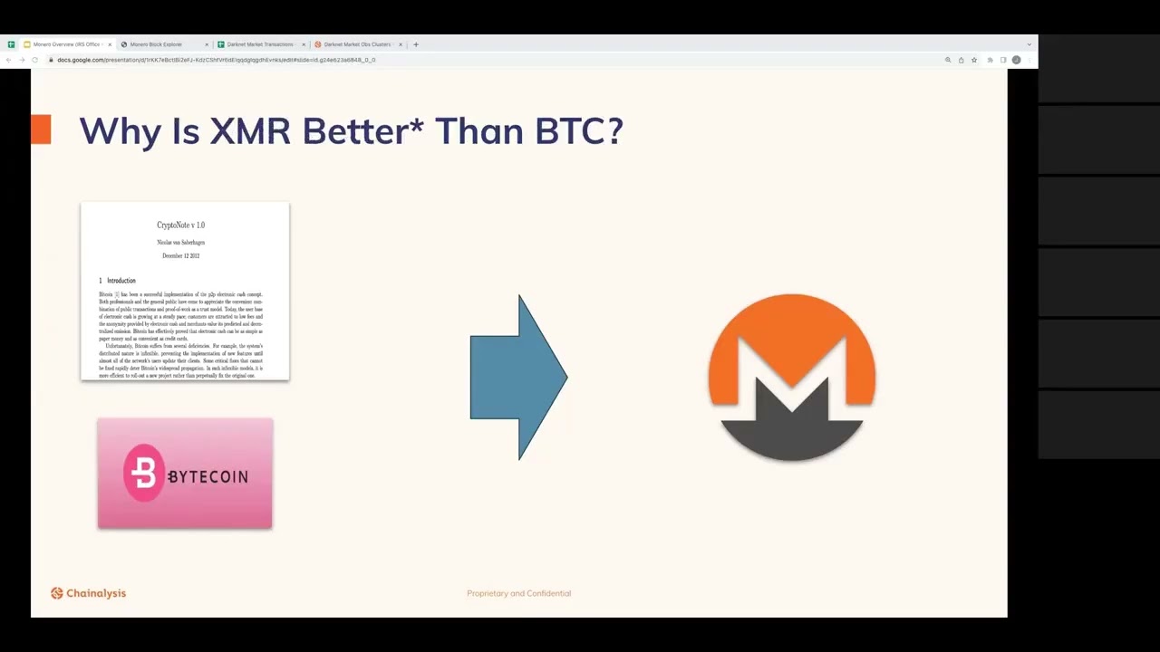 LEAKED CHAINALYSIS VIDEO CONFIRMING XMR IS UNTRACEABLE