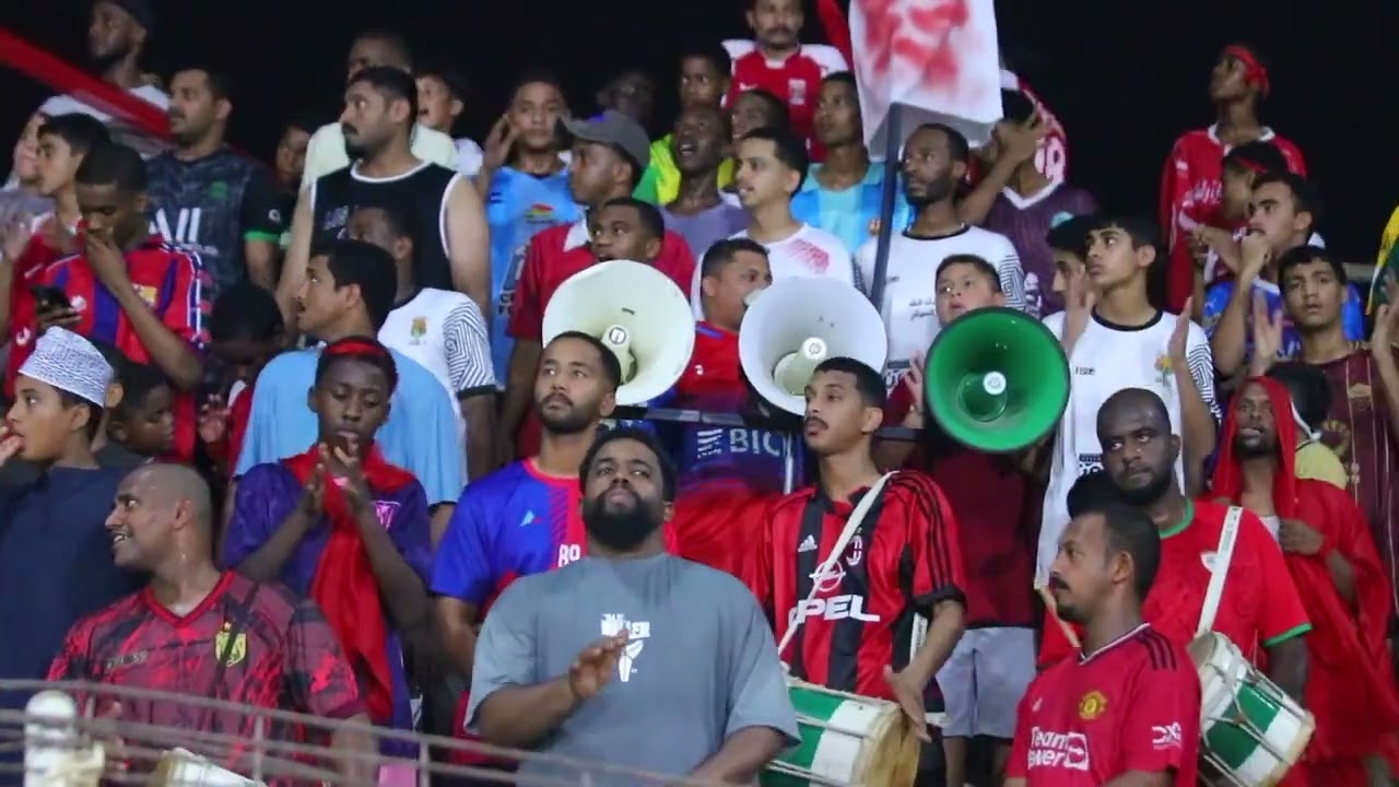 جمهور برج ال خميس في نهائي دوري النخبة بنادي المصنعة