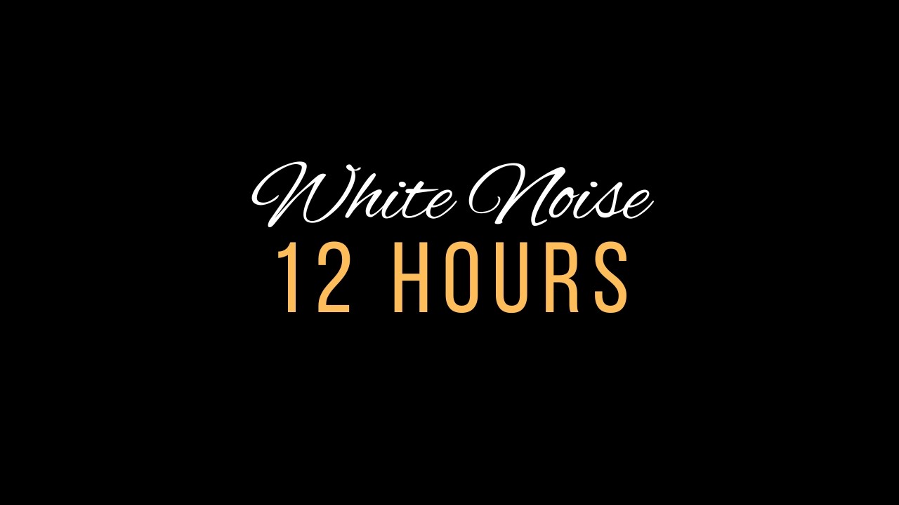White Noise for Sleep, Study & Focus | Black Screen |  12 Hours | Deep Relaxation & Anxiety Relief.