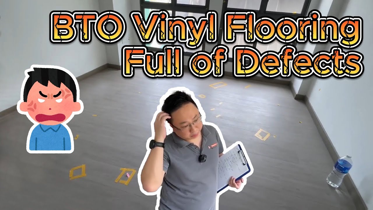 Renovation LIVE On Site | New BTO Vinyl Flooring is Covered with Defects! 新的 BTO 乙烯基地板存在很多缺陷！