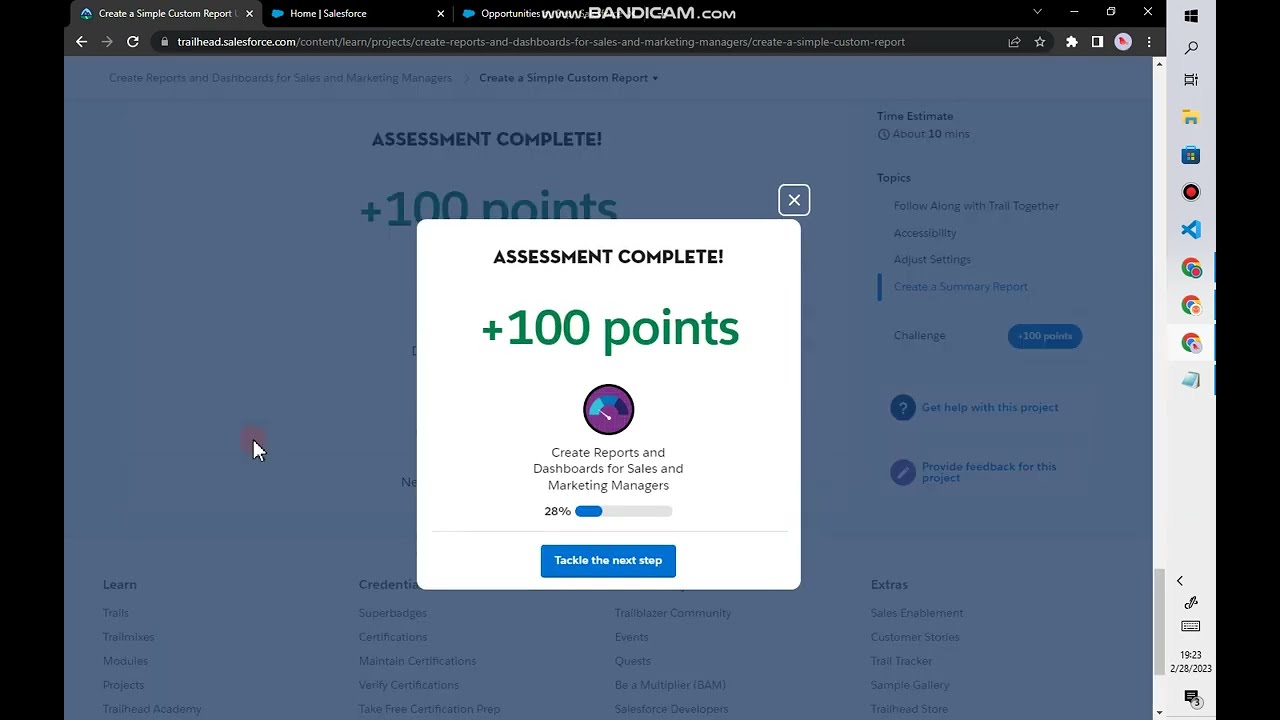 Create Reports and Dashboards for Sales and Marketing Managers |  Create a Simple Custom Report | C2