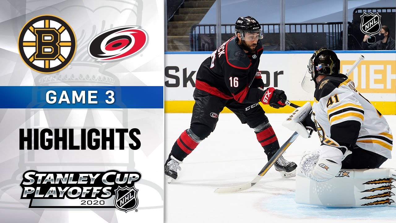 NHL Highlights | First Round, Gm3: Bruins @ Hurricanes - Aug. 15, 2020