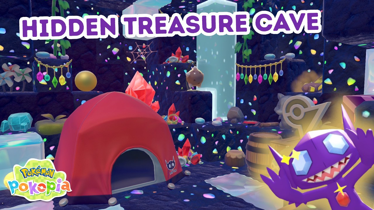 Building Sableye's Treasure Cave in Pokemon Pokopia - Pokopia Build Tutorial ideas
