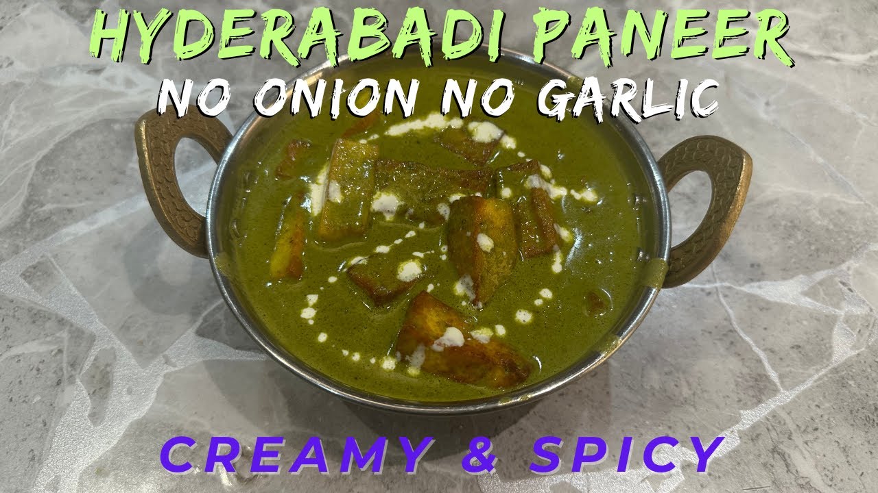 NO ONION NO GARLIC | Hyderabadi Paneer Recipe | #PaneerRecipe #IndianFood #Vegetarian #food