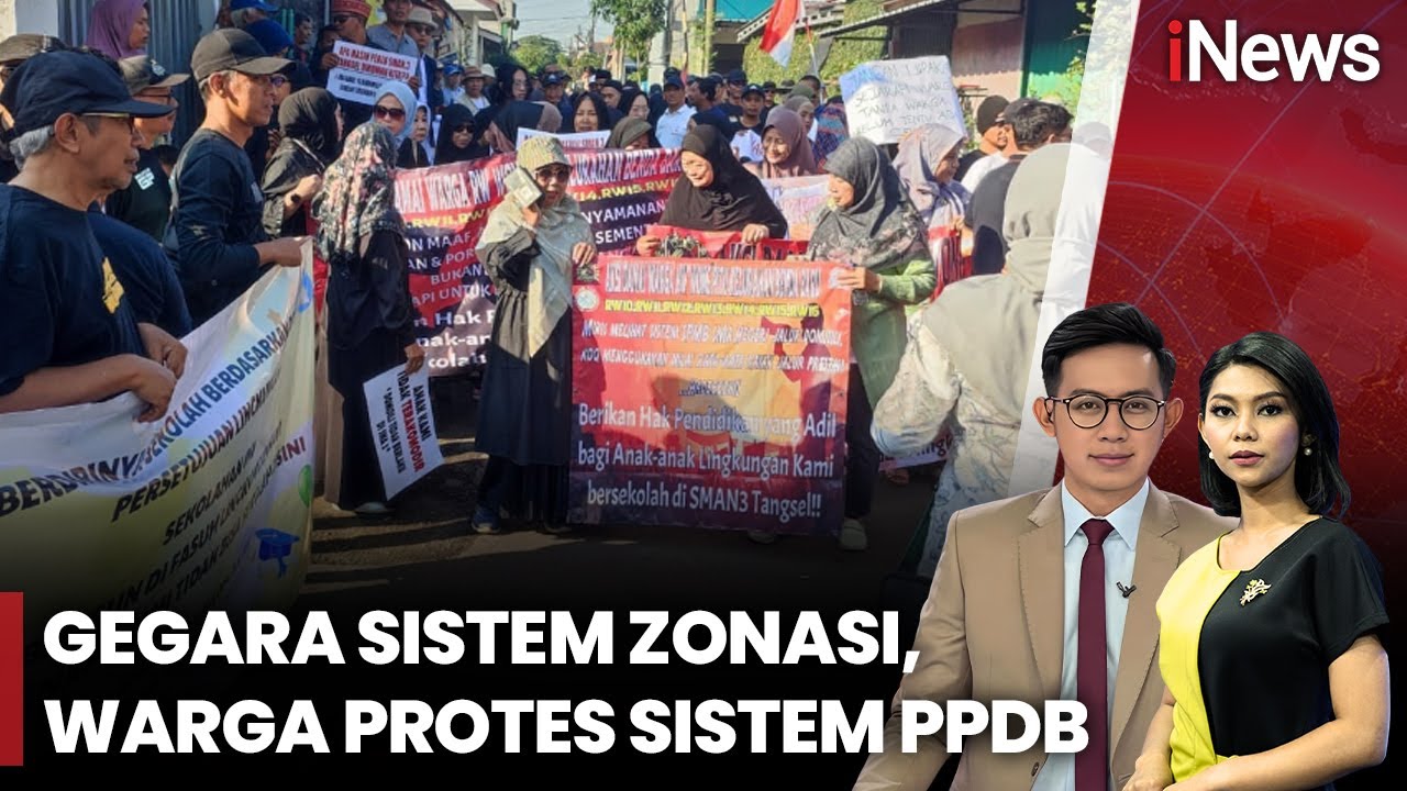 Protes Sistem PPDB, Warga Geruduk Sekolah di Tangerang | iNews Pagi |14/07