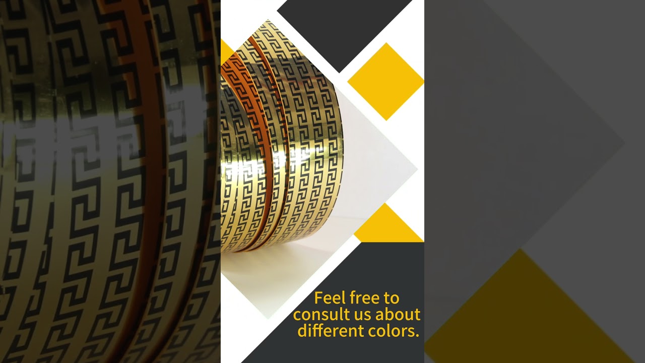 Golden Edge Banding Tape for furniture  #pvcedgebanding #pvcedgebandingmanufacturer