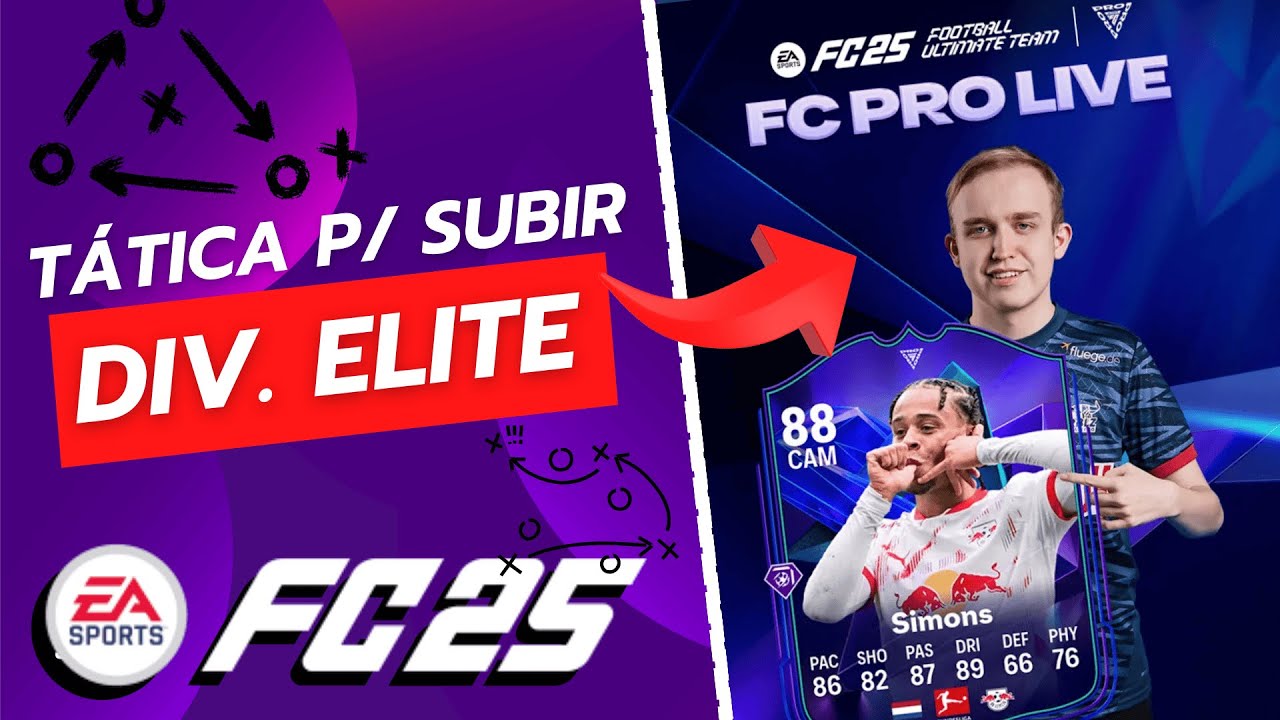 FC 25 ✅ TÁTICA PRA SUBIR DE DIVISÃO NO ULTIMATE TEAM