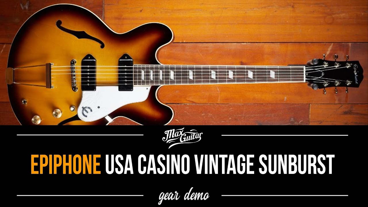USA Made EPIPHONE?! - Epiphone USA Casino Vintage Sunburst - Gear Demo