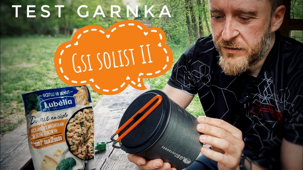 Test garnka GSI Outdoors Soloist II, oraz 
