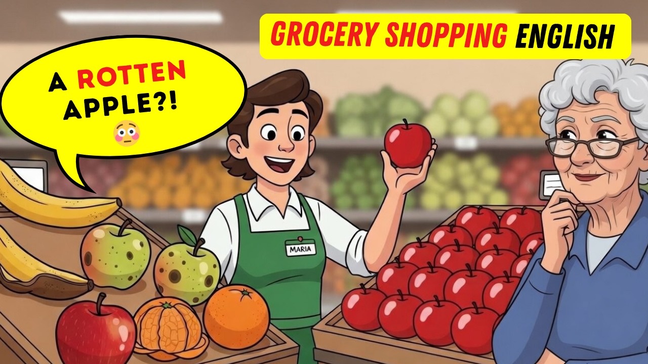 150 Real Grocery Shopping English Conversations | Grocery Shopping English for Beginners