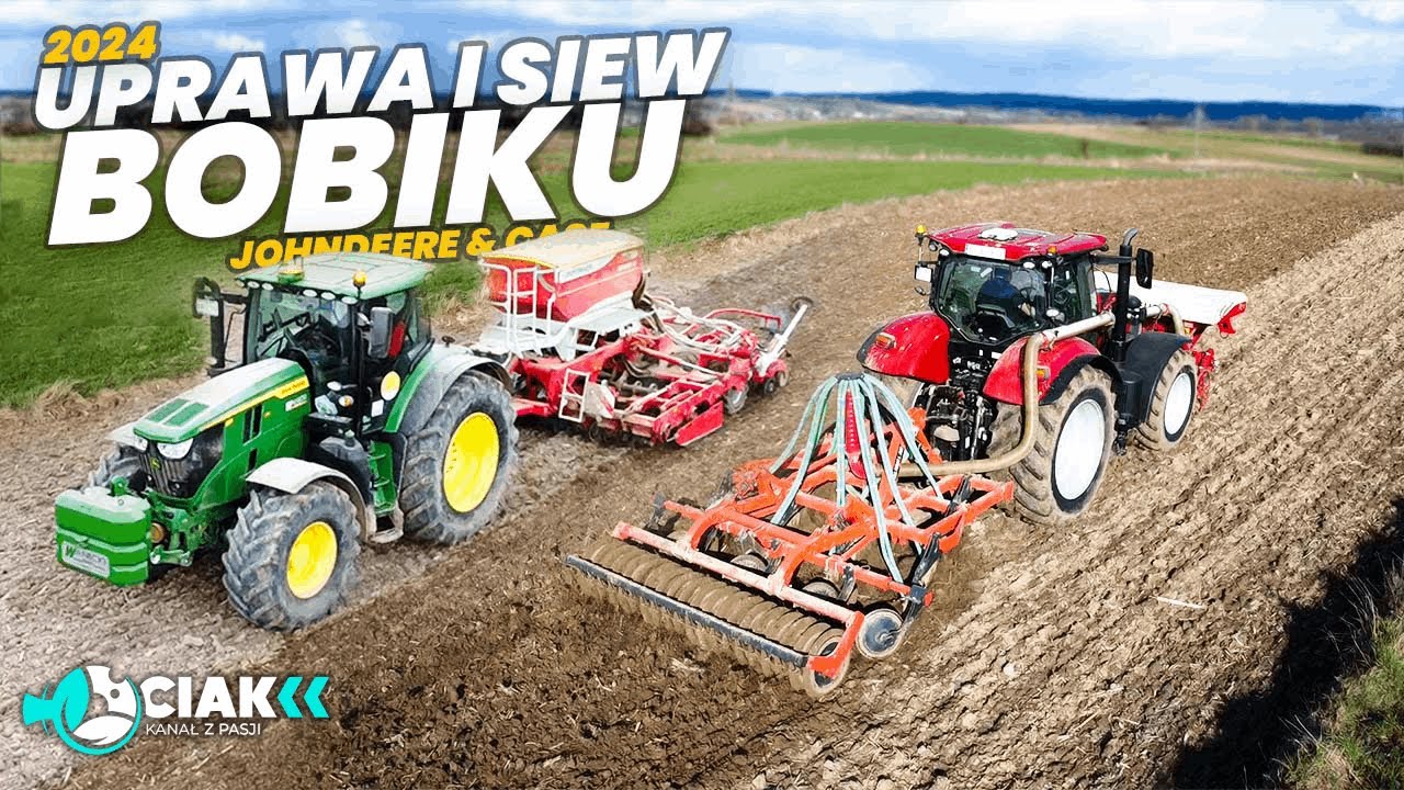 ✩ 🇵🇱 GRUBEROWANIE & SIEW 2024 ✔JOHN DEERE 6215R I CASE PUMA 200 ✔ ☆ GR JUSZCZAK ☆