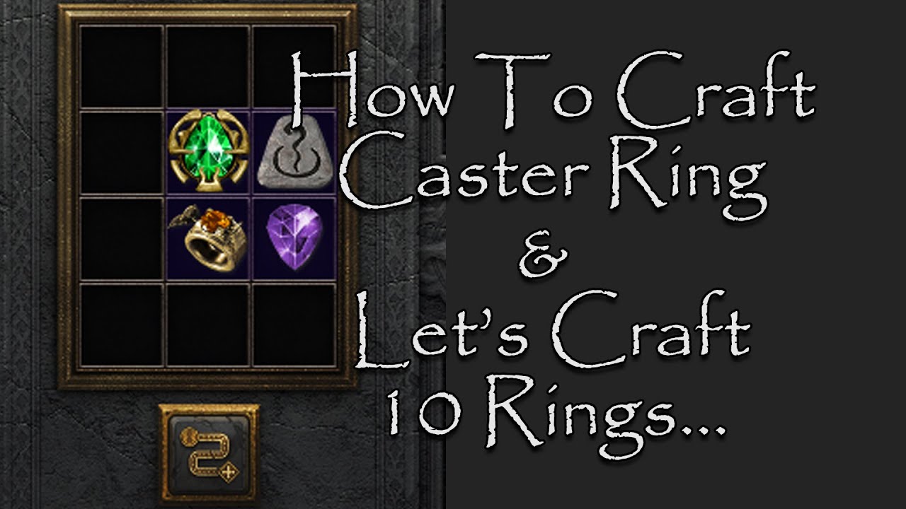 D2R How to Craft Caster RING Crafting 10 LIVE Diablo 2 Resurrected