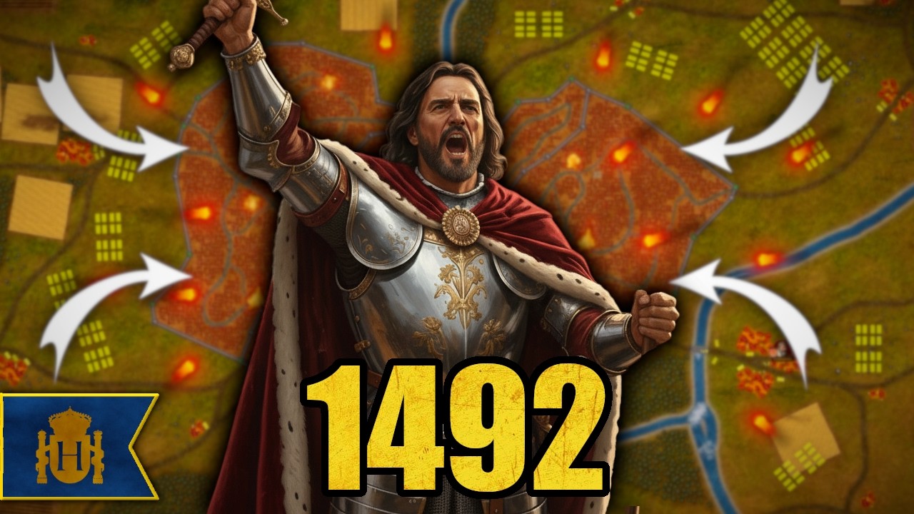 💥1492, LA CAÍDA DE GRANADA: Fin de la RECONQUISTA por los Reyes Católicos💥