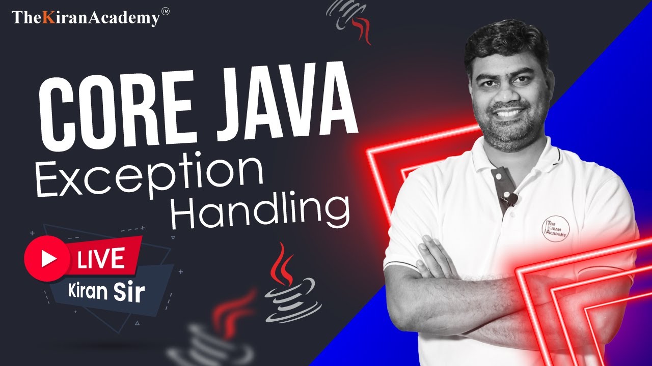 Core Java - Exception Handling In Hindi | Live Session | By Kiran Sir