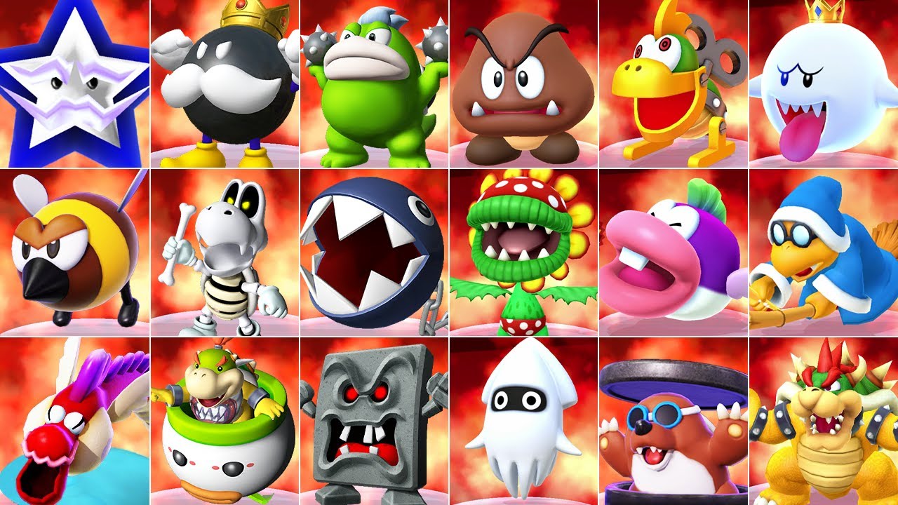Mario Party Series - All Bosses (No Damage)