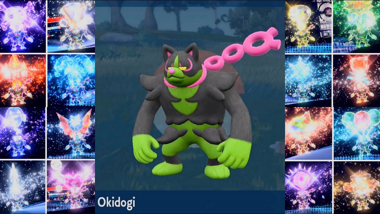Pok&eacute;mon Scarlet & Violet | Okidogi All 18' Type Tera Form + Stats