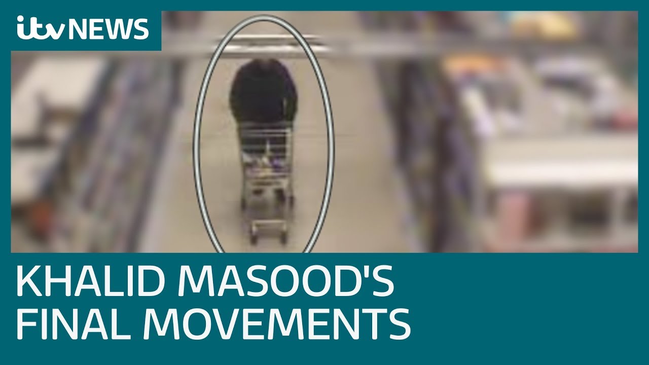 CCTV released showing Khalid Masood&rsquo;s final movements prior to Westminster attack | ITV News