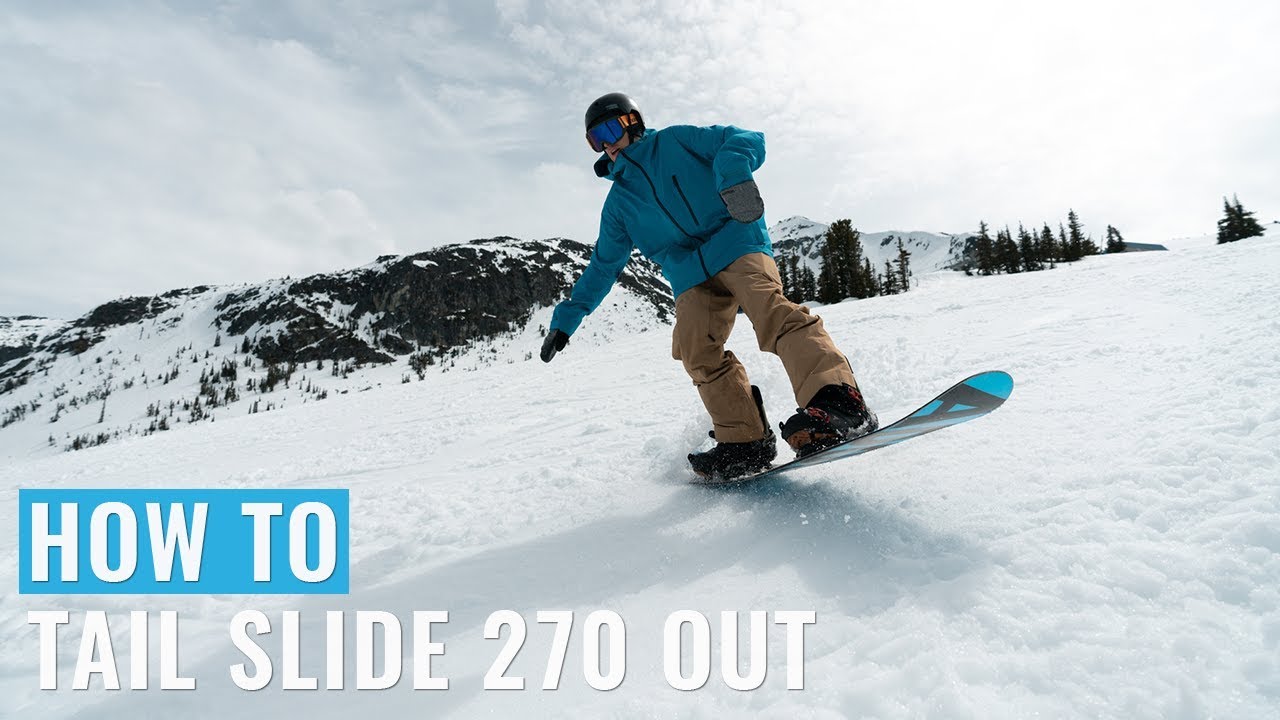 How To Tail Slide 270 Out On A Snowboard