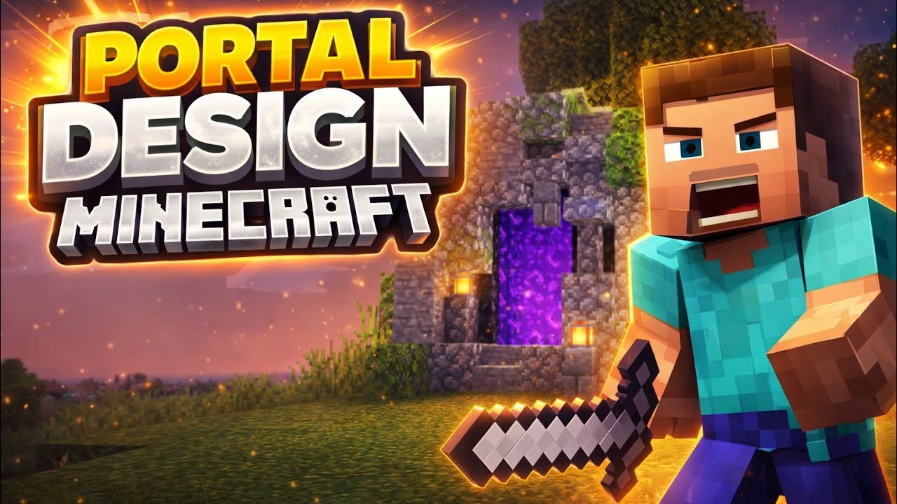 First Android Minecraft World with an Awesome Portal Design #minecraft 