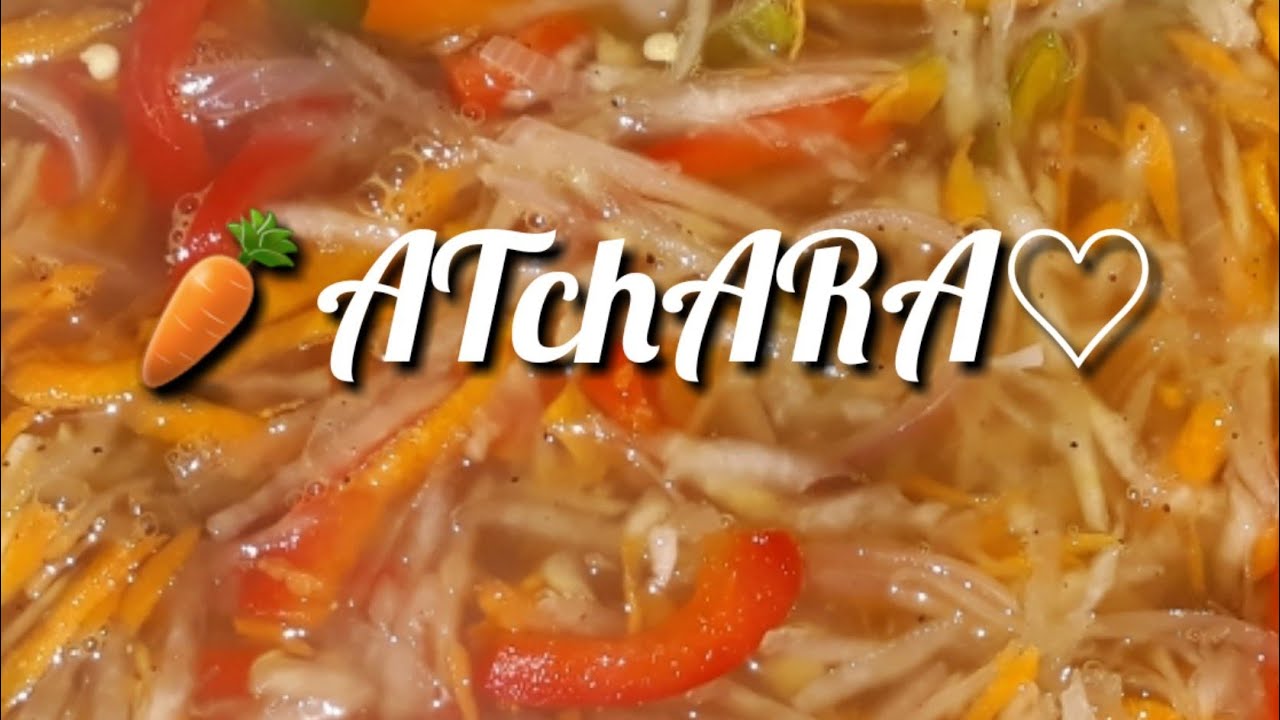 How to make ATCHARA/PAPAYA SALAD | tausug food